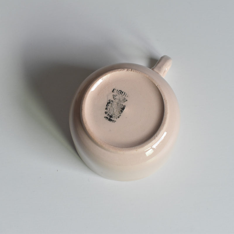 Vintage Cup Digoin & Sarreguemines Rose poudré B