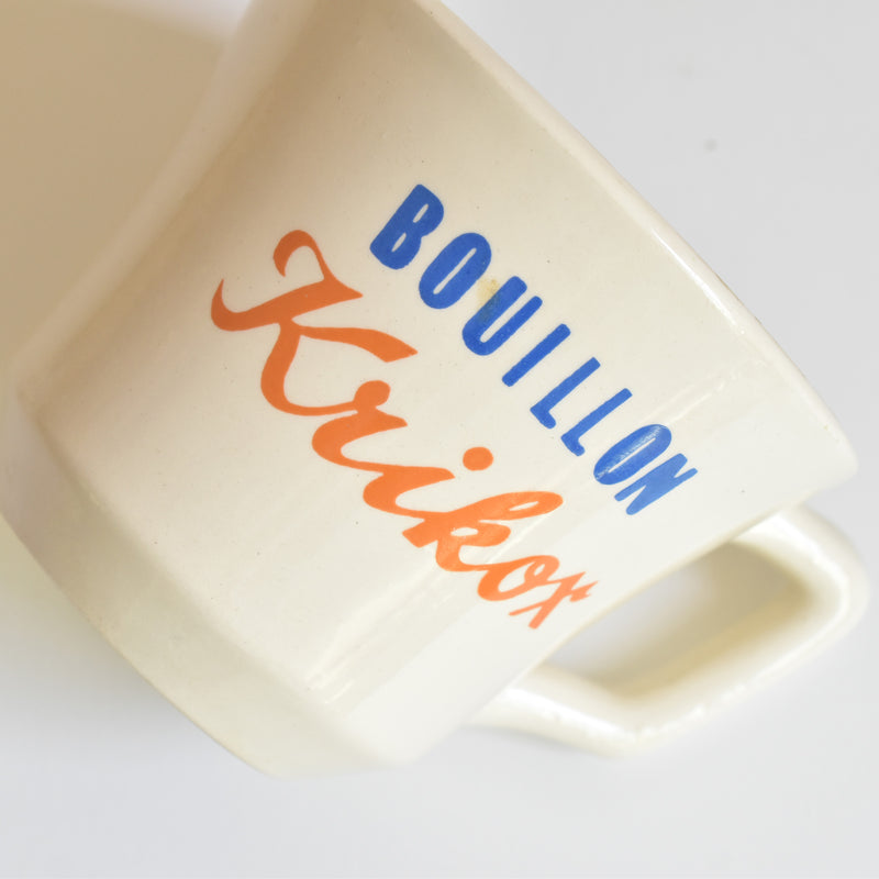 Vintage Cup Digoin & Sarreguemines Bouillon Krikox