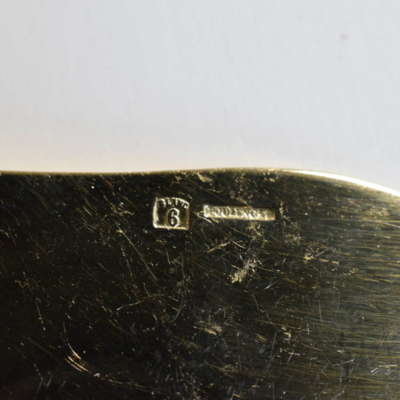 アンティーク 金メッキフィッシュフォーク＆スプーンセット BOULENGER