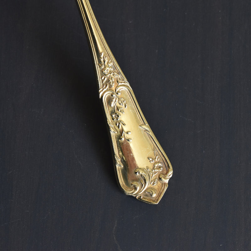 アンティーク 金メッキフィッシュフォーク＆スプーンセット BOULENGER