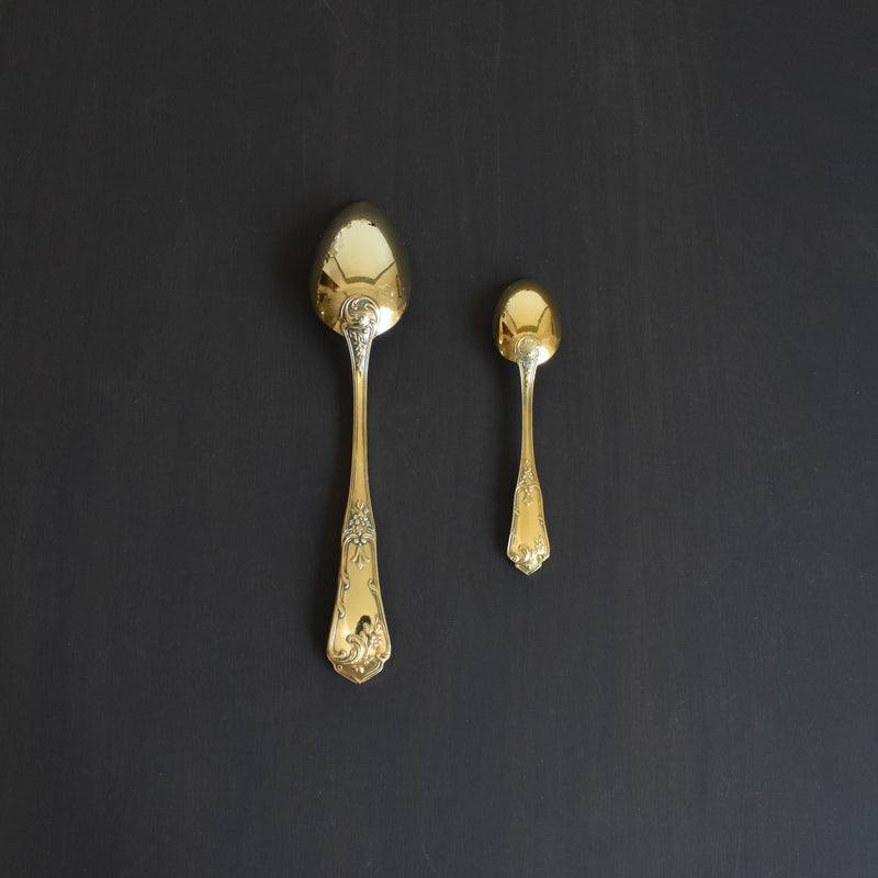 アンティーク 金メッキデザート＆モカスプーンセット BOULENGER（ブーランジェ）