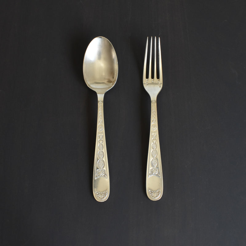 ヴィンテージ銀メッキ フォーク＆スプーンセット クリストフ ビレロイ