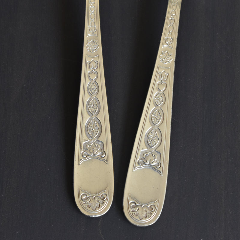 ヴィンテージ銀メッキ フォーク＆スプーンセット クリストフ ビレロイ