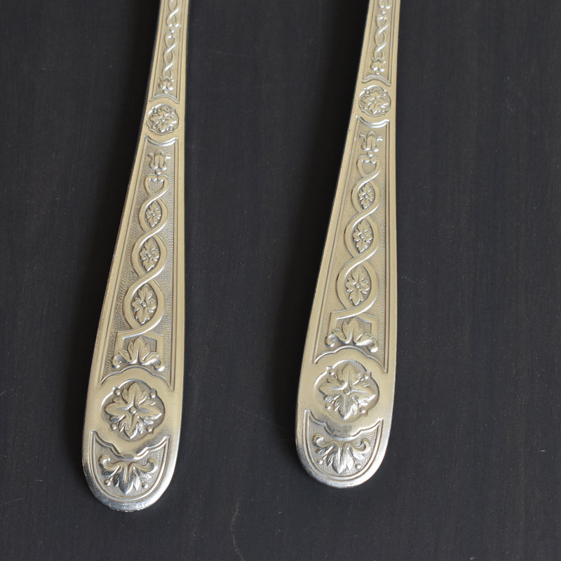 ヴィンテージ銀メッキ フォーク＆スプーンセット クリストフ ビレロイ