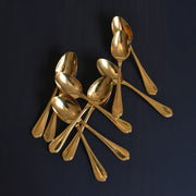 ヴィンテージモカスプーン クリストフル 金メッキ