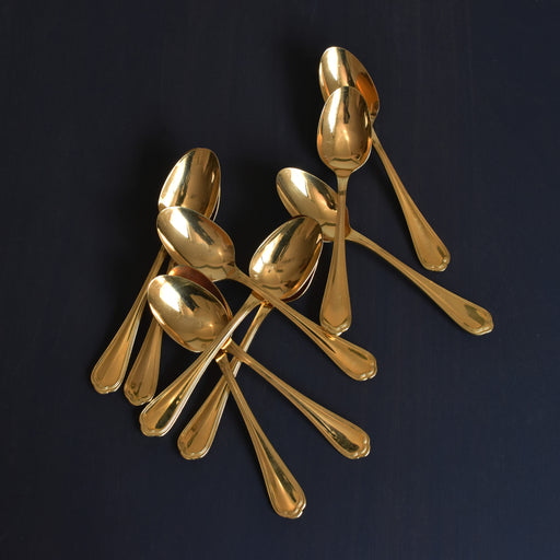 ヴィンテージモカスプーン クリストフル 金メッキ