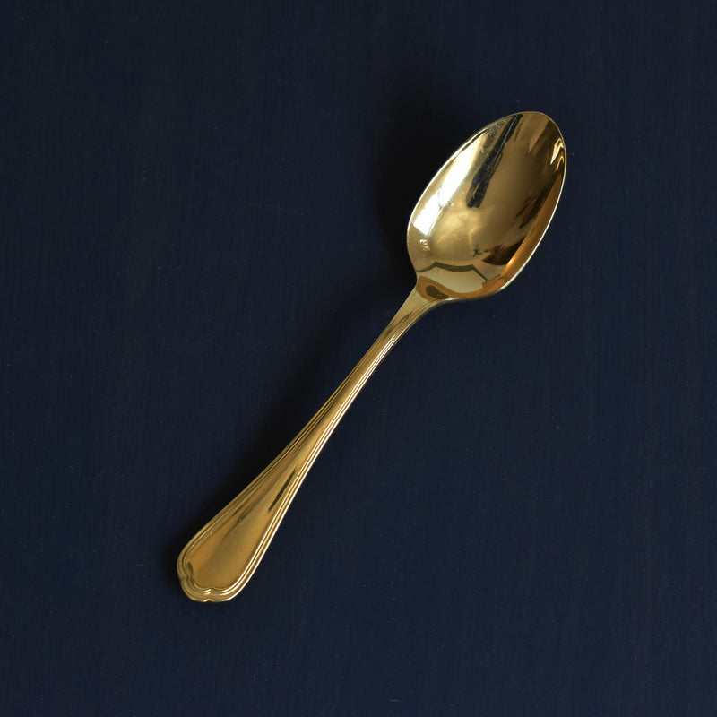ヴィンテージモカスプーン クリストフル 金メッキ