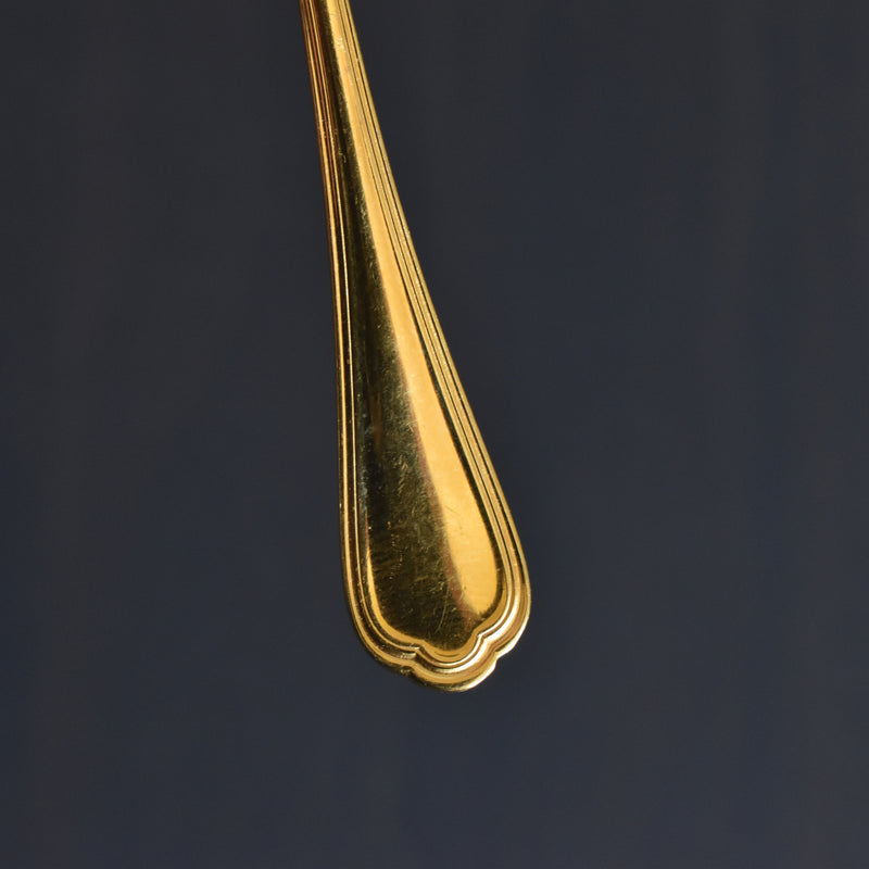 ヴィンテージモカスプーン クリストフル 金メッキ