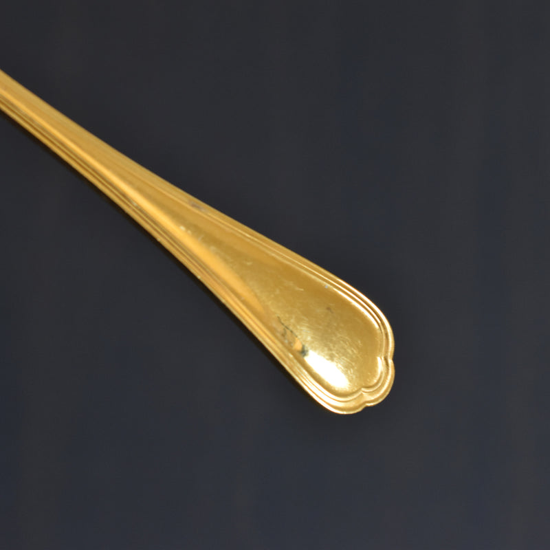 ヴィンテージモカスプーン クリストフル 金メッキ