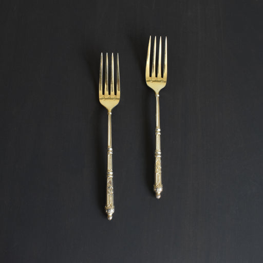 アンティークデザートフォーク SFAM 銀メッキ