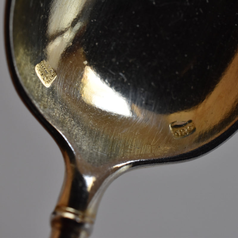 アンティークデザートスプーン SFAM 銀メッキ