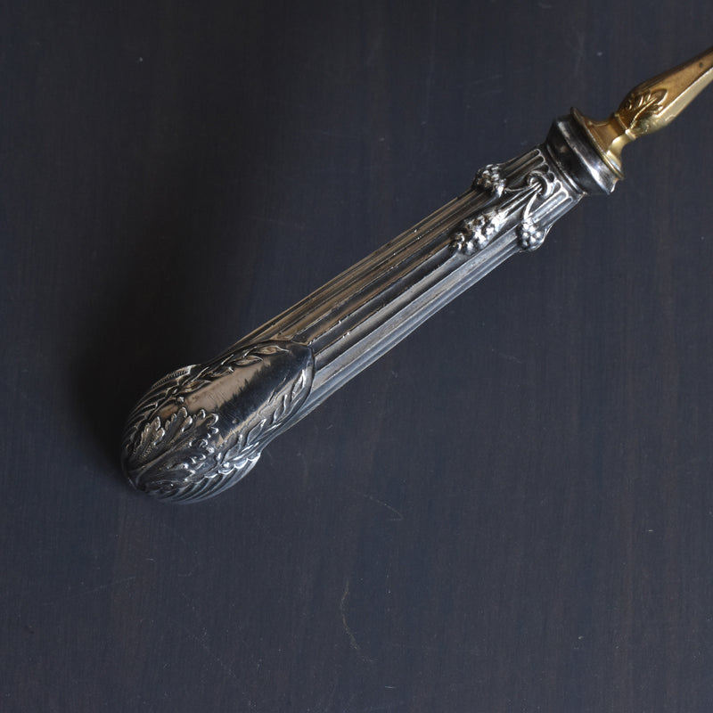 アンティーク 銀＆真鍮シュガースプーンMosgau & Lehmann