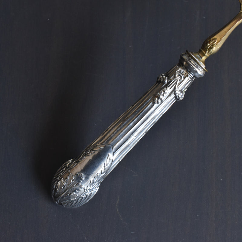 アンティーク 銀＆真鍮シュガースプーンMosgau & Lehmann