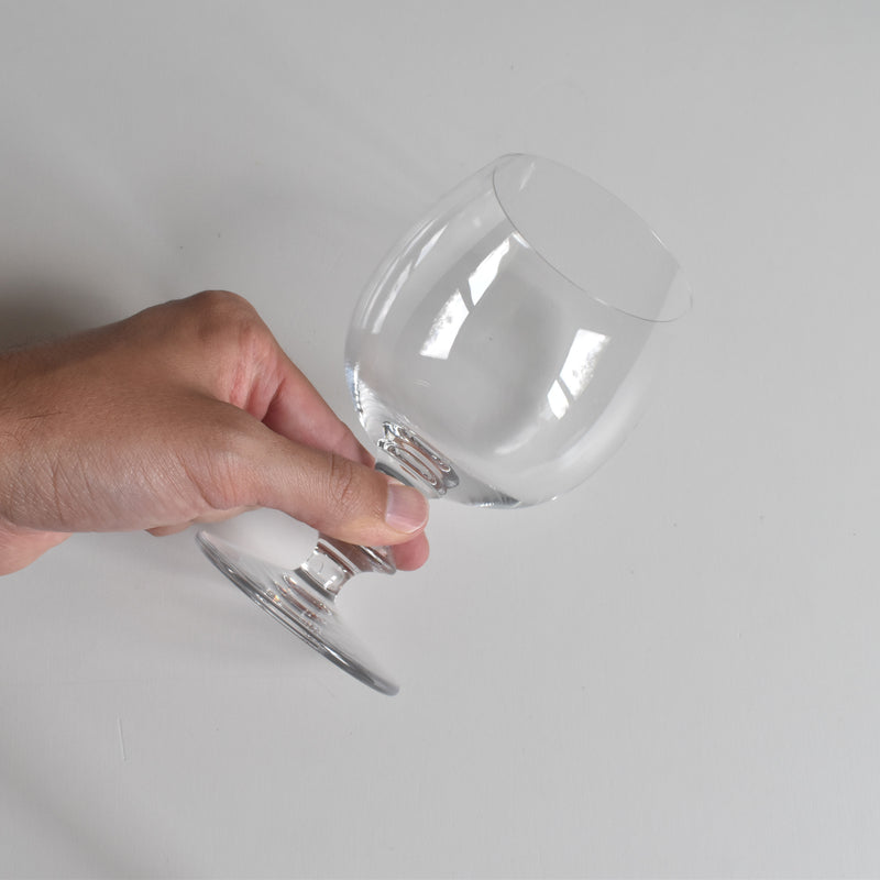 Vintage Crystal Glass Dome from Beaune, France