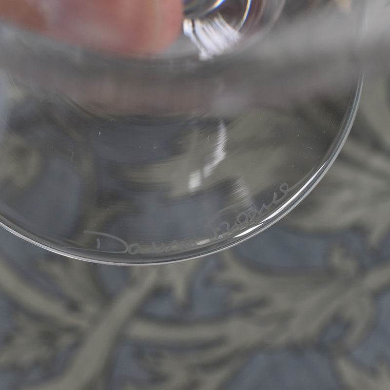 Vintage Crystal Glass Dome from Beaune, France