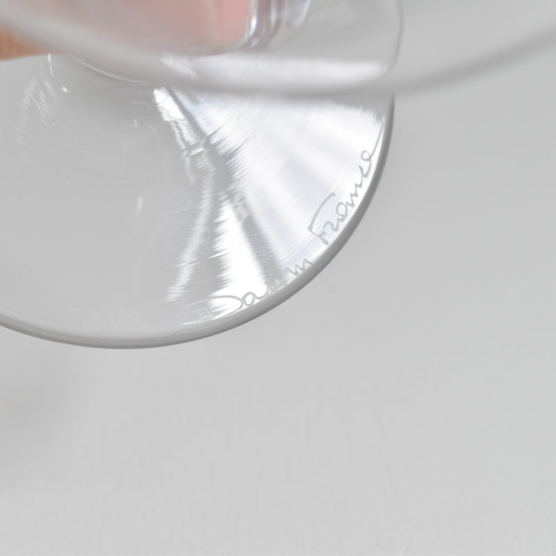 Vintage Crystal Glass Dome from Beaune, France
