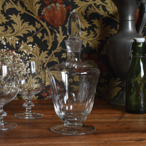 アンティーク ロレーヌ十字☨ エナメル碧 手描き金彩クリスタルデキャンタ Verre/ガラス — Loane Interior