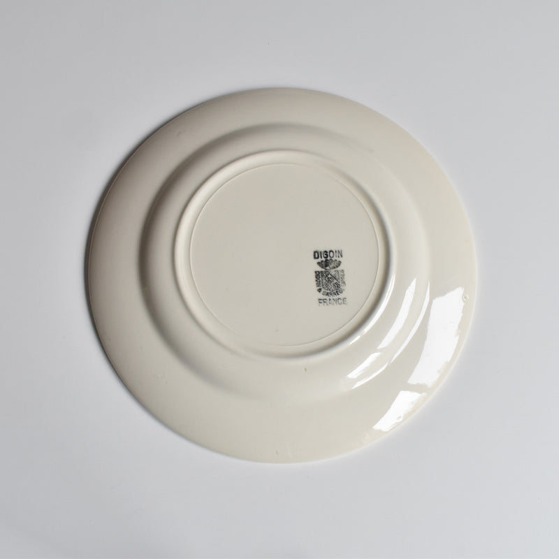 Vintage Dessert Plate Digoin & Sarreguemines Simple A