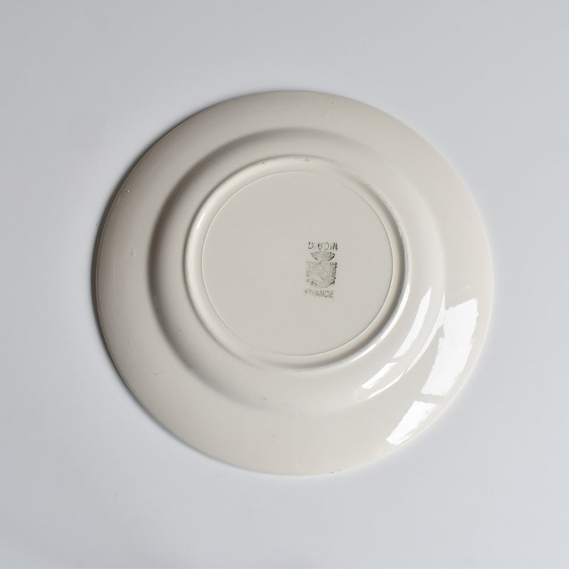 Vintage dessert plate, Digoin & Sarreguemines, simple B