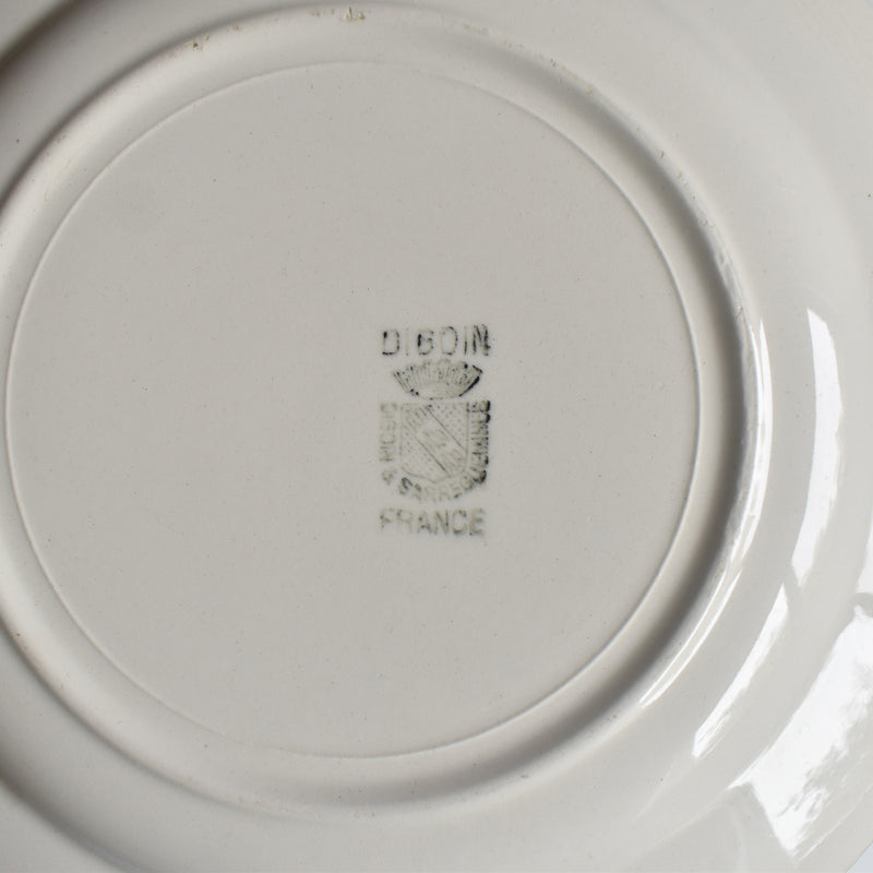 Vintage dessert plate, Digoin & Sarreguemines, simple B