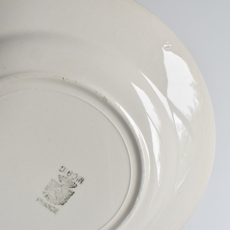Vintage dessert plate, Digoin & Sarreguemines, simple B