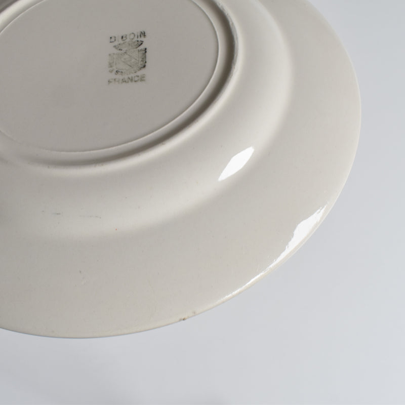 Vintage dessert plate, Digoin & Sarreguemines, simple B