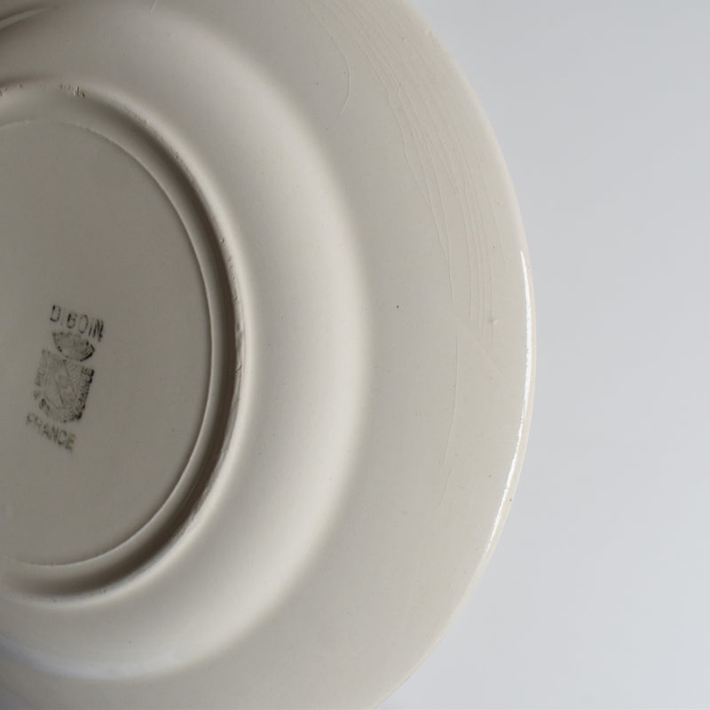 Vintage dessert plate, Digoin & Sarreguemines, simple B
