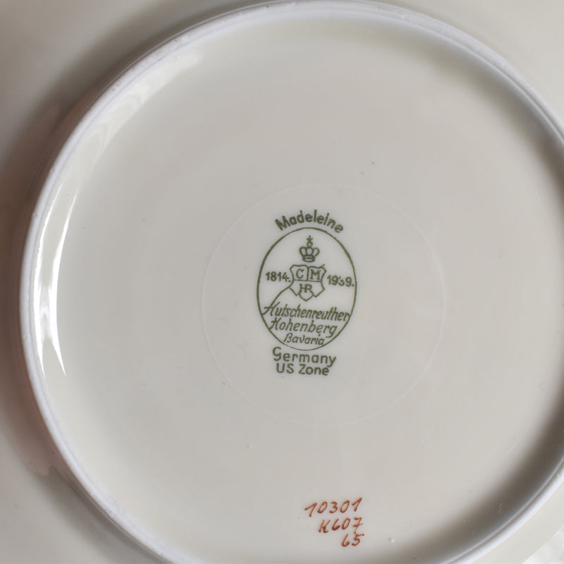 Vintage Dessert Plate Hutschenreuther Germany Madelaine 17.5 A