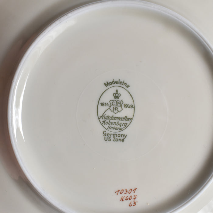 ヴィンテージデザートプレート フッチェンロイター Germany Madelaine 17.5 A