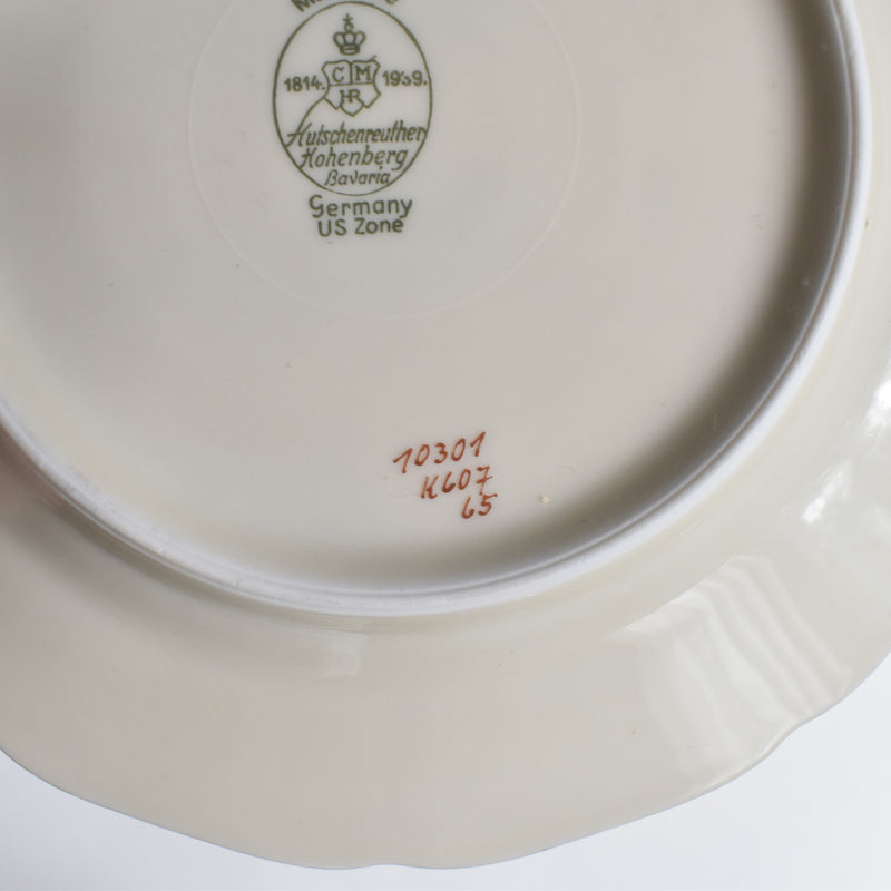 Vintage Dessert Plate Hutschenreuther Germany Madelaine 17.5 A