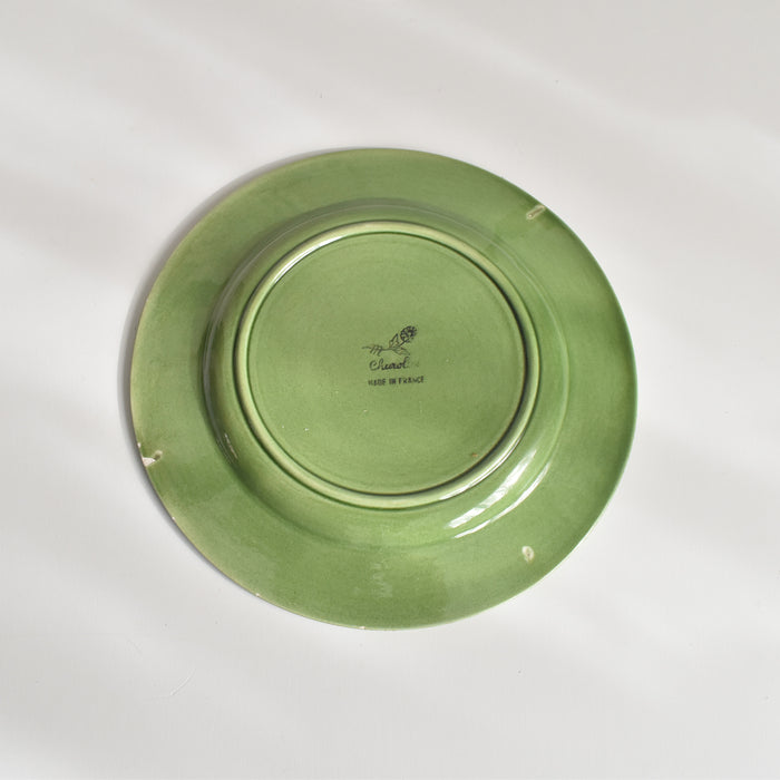 ヴィンテージデザートプレート シャロール グリーンリーフ B — Loane