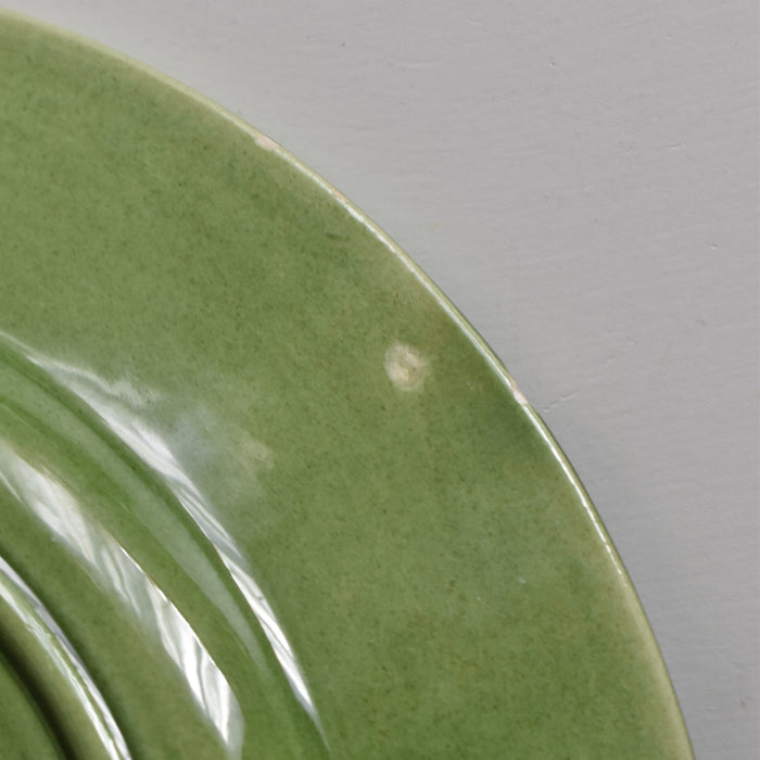 ヴィンテージデザートプレート シャロール グリーンリーフ C