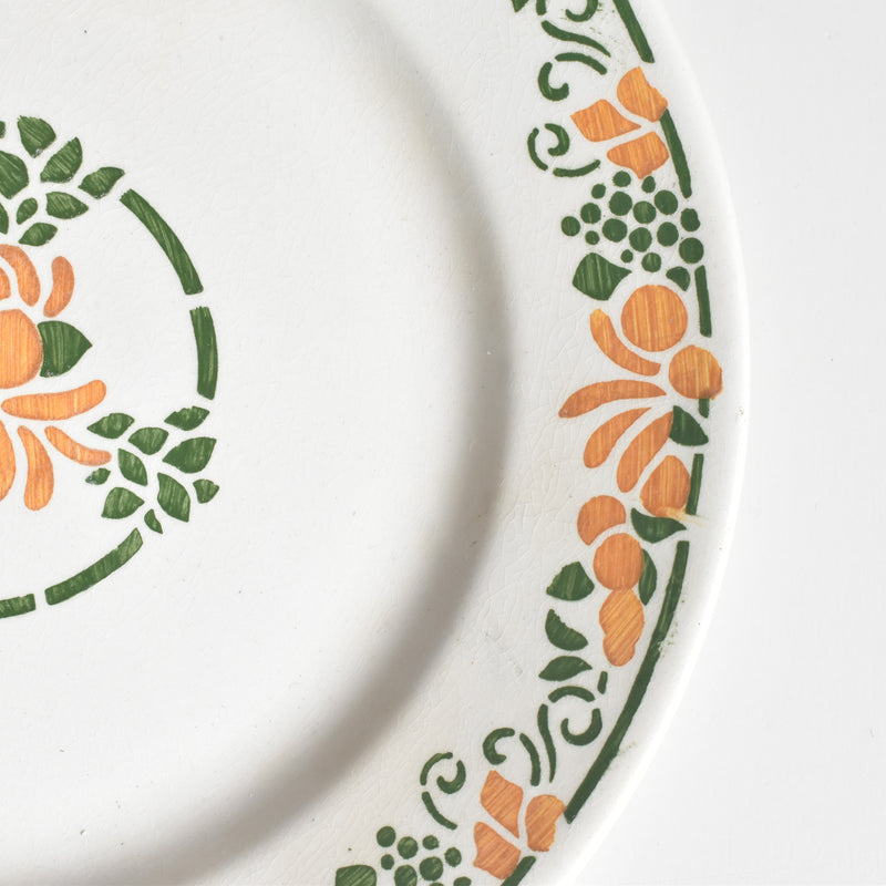 ヴィンテージデザートプレート HBCMクレイユモントロー Bizerte（ビゼルト）