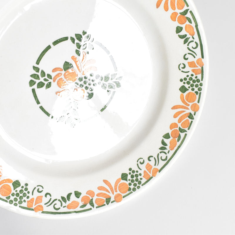 ヴィンテージデザートプレート HBCMクレイユモントロー Bizerte（ビゼルト）