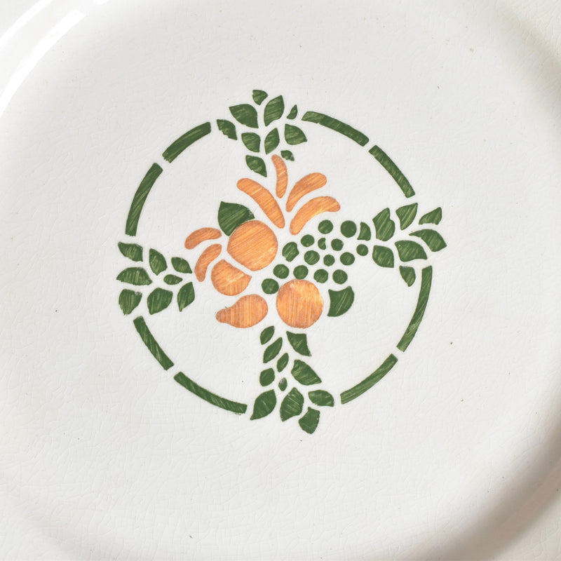 ヴィンテージデザートプレート HBCMクレイユモントロー Bizerte（ビゼルト）