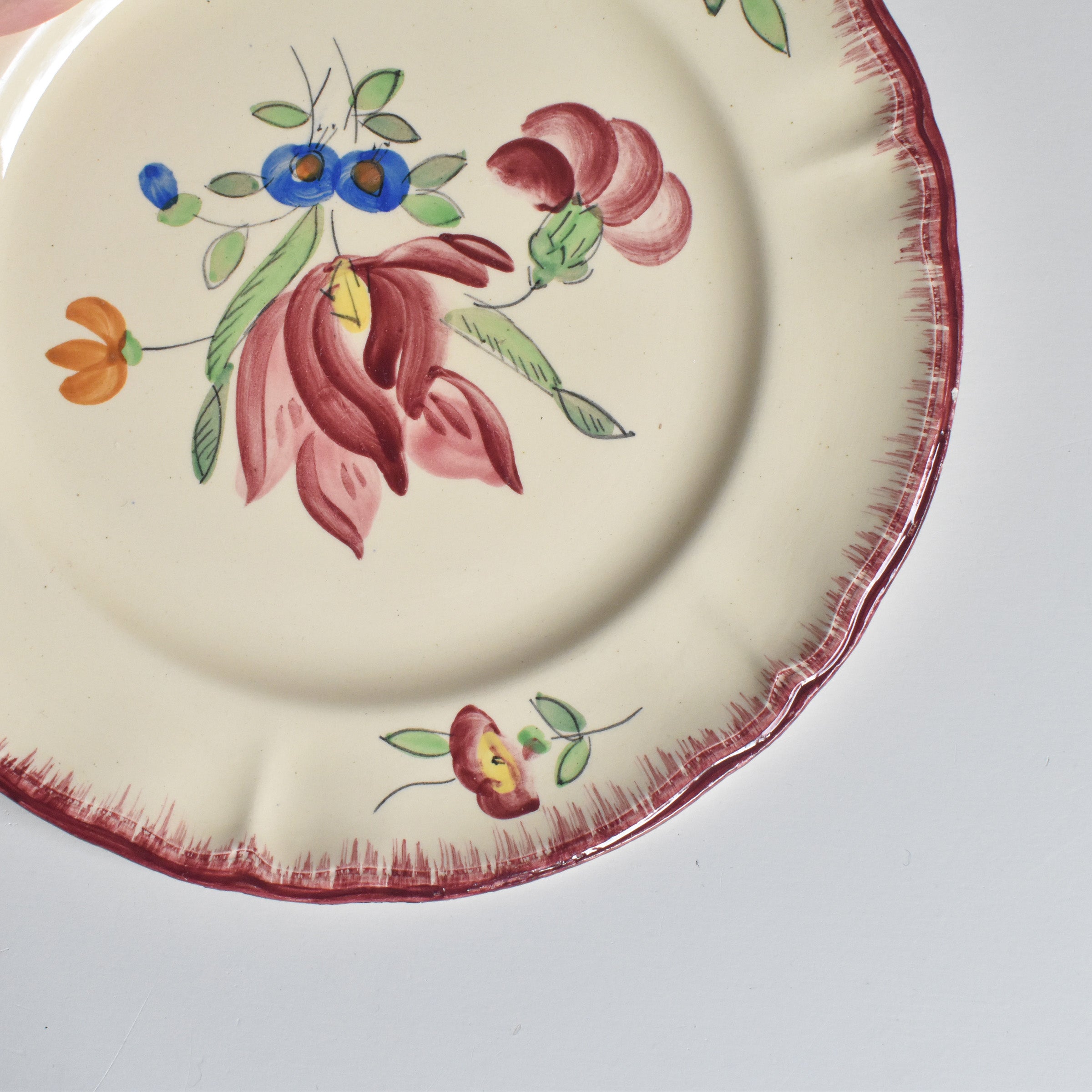 ヴィンテージデザートプレート ロンシャン Trianon（トリアノン） 花