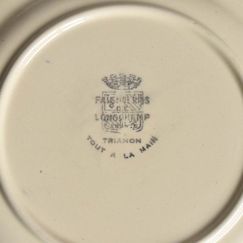 ヴィンテージデザートプレート ロンシャン Trianon（トリアノン） 花リム