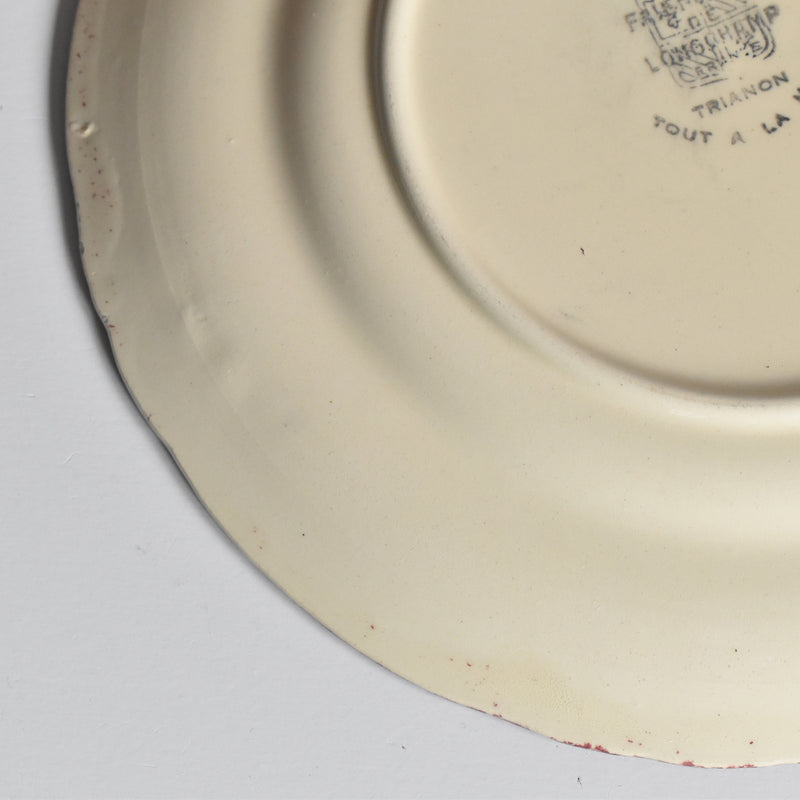 ヴィンテージデザートプレート ロンシャン Trianon（トリアノン） 花リム