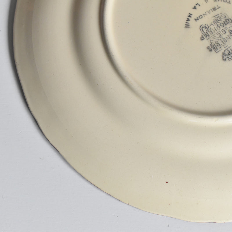 ヴィンテージデザートプレート ロンシャン Trianon（トリアノン） 花リム