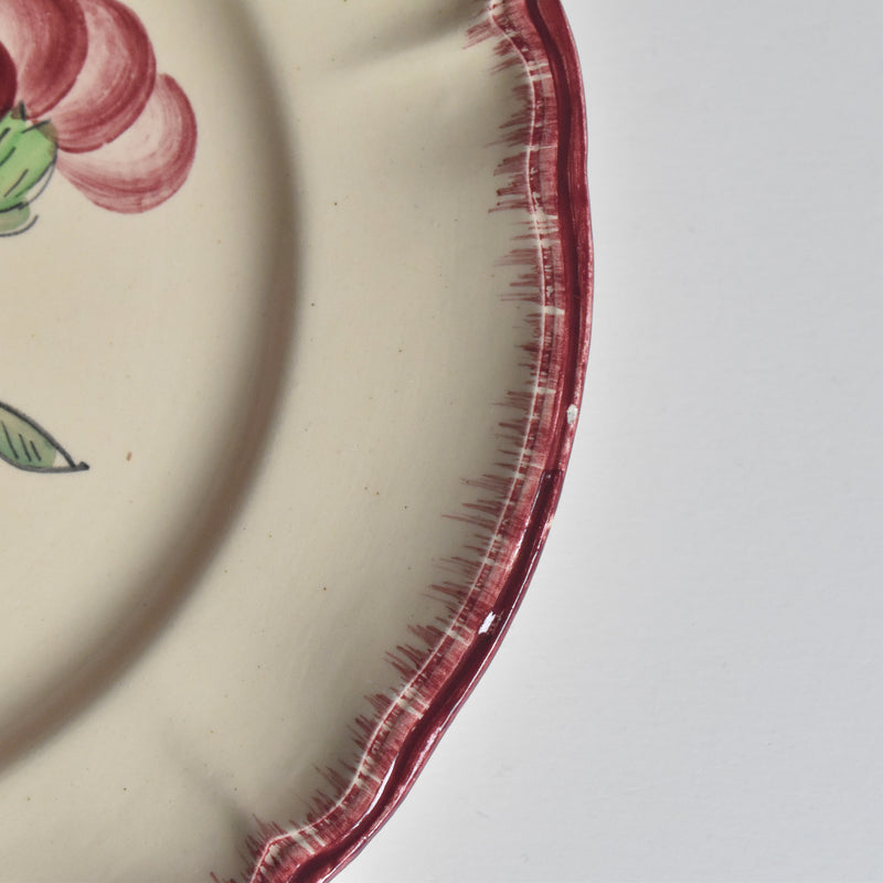 ヴィンテージデザートプレート ロンシャン Trianon（トリアノン） 花リム