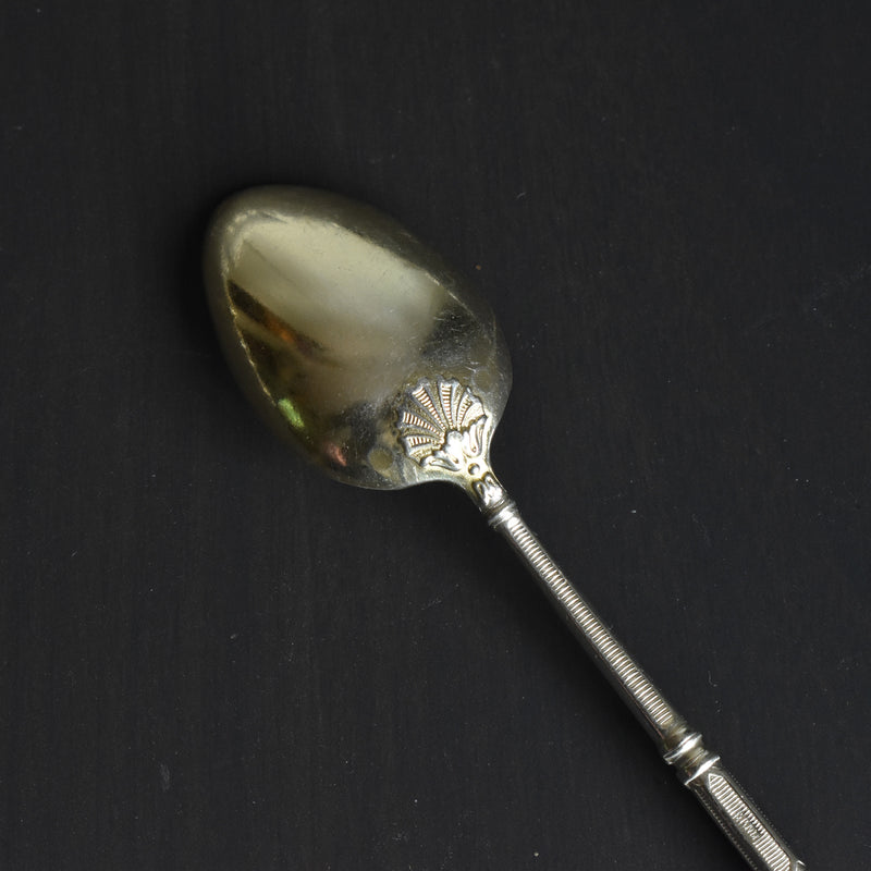 Antique Dessert Spoon, Silver Plated, SFAM