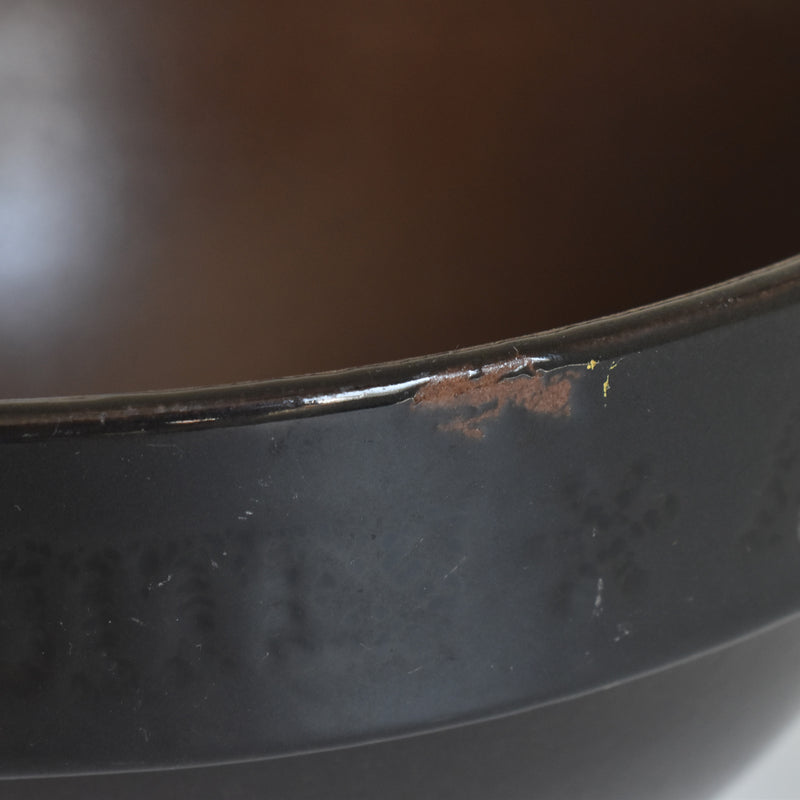 Vintage Stoneware Bowl Digoin Prunier Rillettes du Mans
