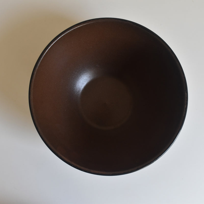 Vintage Stoneware Bowl Digoin Prunier Rillettes du Mans