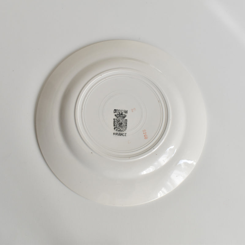 Vintage Dessert Plate, Digoin & Sarreguemines 8944 C
