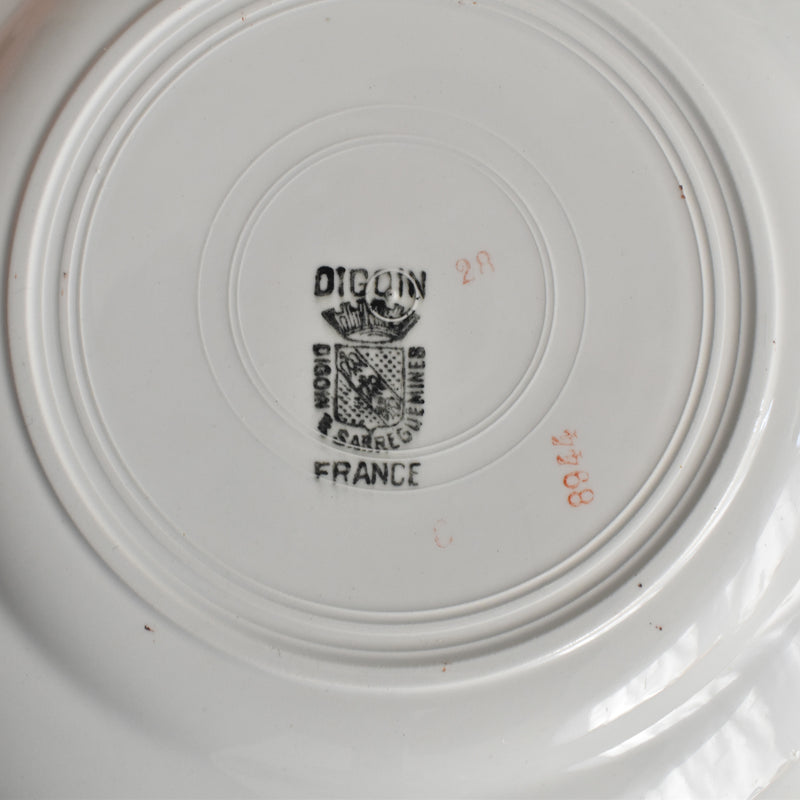 Vintage Dessert Plate, Digoin & Sarreguemines 8944 C