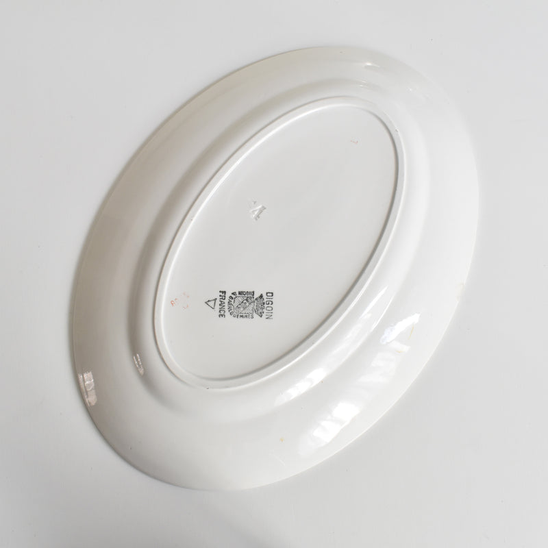Vintage Oval Plate 30.5cm Digoin & Sarreguemines 8944
