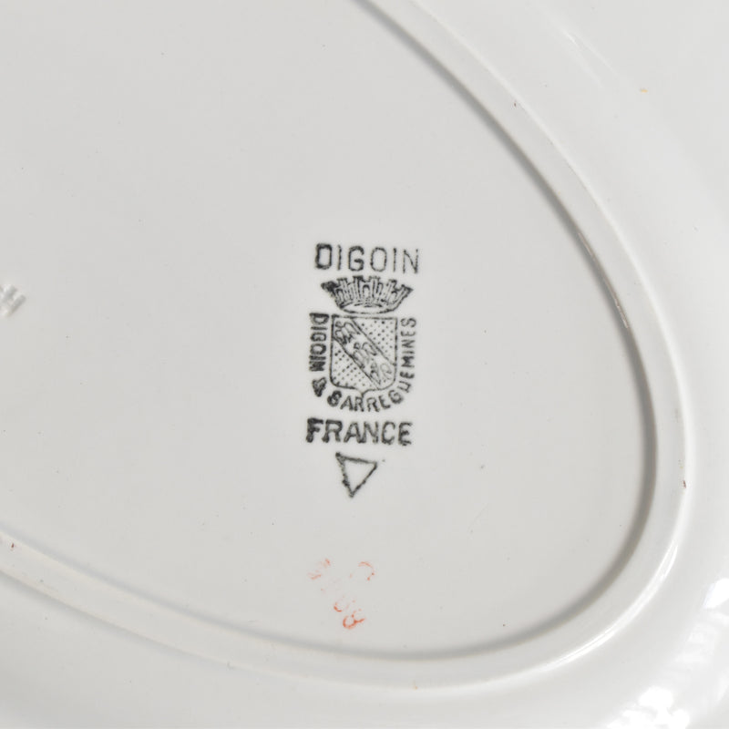 Vintage Oval Plate 30.5cm Digoin & Sarreguemines 8944