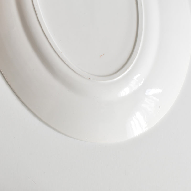 Vintage Oval Plate 30.5cm Digoin & Sarreguemines 8944