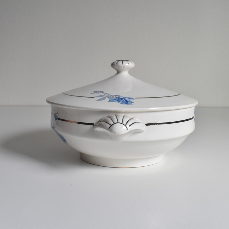 Vintage small soup tureen (legumier) Digoin & Sarreguemines 8944