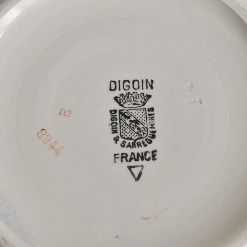 Vintage small soup tureen (legumier) Digoin & Sarreguemines 8944